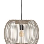 Lámpara techo Crema metal