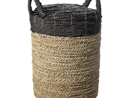 Cesto lavanderia Negro Natural
