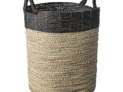 Cesto lavanderia Negro Natural