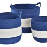 Cesto yute Azul G