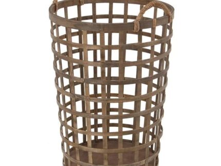 Cesto natural bambú