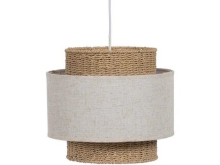 Lámpara techo natural-crema