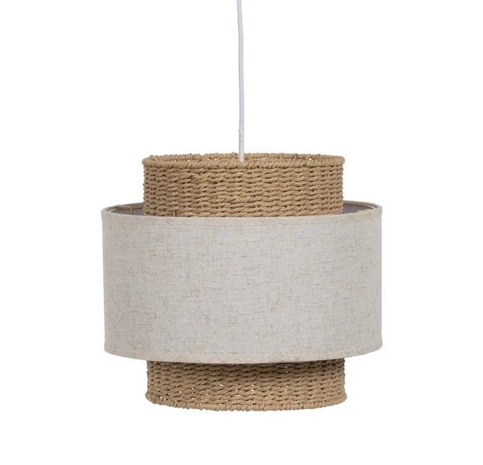 Lámpara techo natural-crema