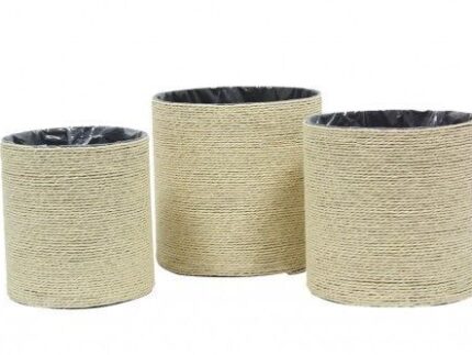 Cestas de tiras de Papel Beigecm