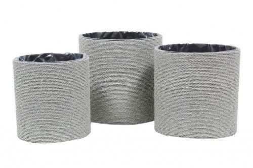 4a6686f5-3cdc-4b2c-8d4c-47a4d2349b34.jpg Cestas de tiras de Papel Gris S/3 - Imagen 1