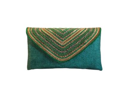 Cartera Princess Green Leaf Gold Ng