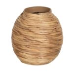 Jarrón fibra natural decoración