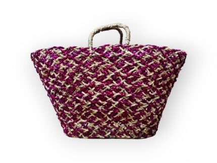 Capazo palmito Morado