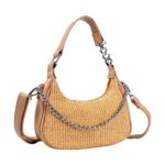 Bolso rafia Crema