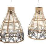 Lampara rattan Bicolor P
