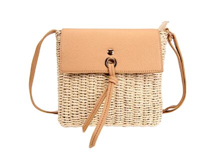 Bolso rafia Apricot