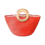 Bolso tote yute Asa Madera Naranja