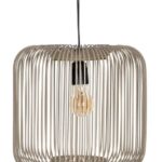 Lámpara techo Crema metal