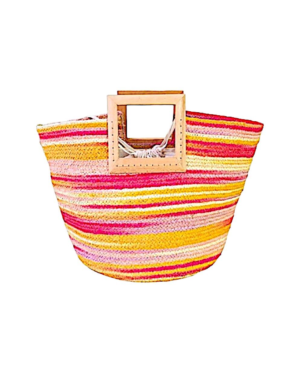 Bandolera yute Rayas Color Azul