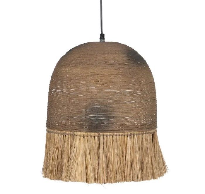 Lámpara techo metal-fibra