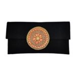 Cartera  de yute Negra