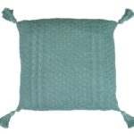 Ctn cushion Tassels  Lvr 50x15x50cm