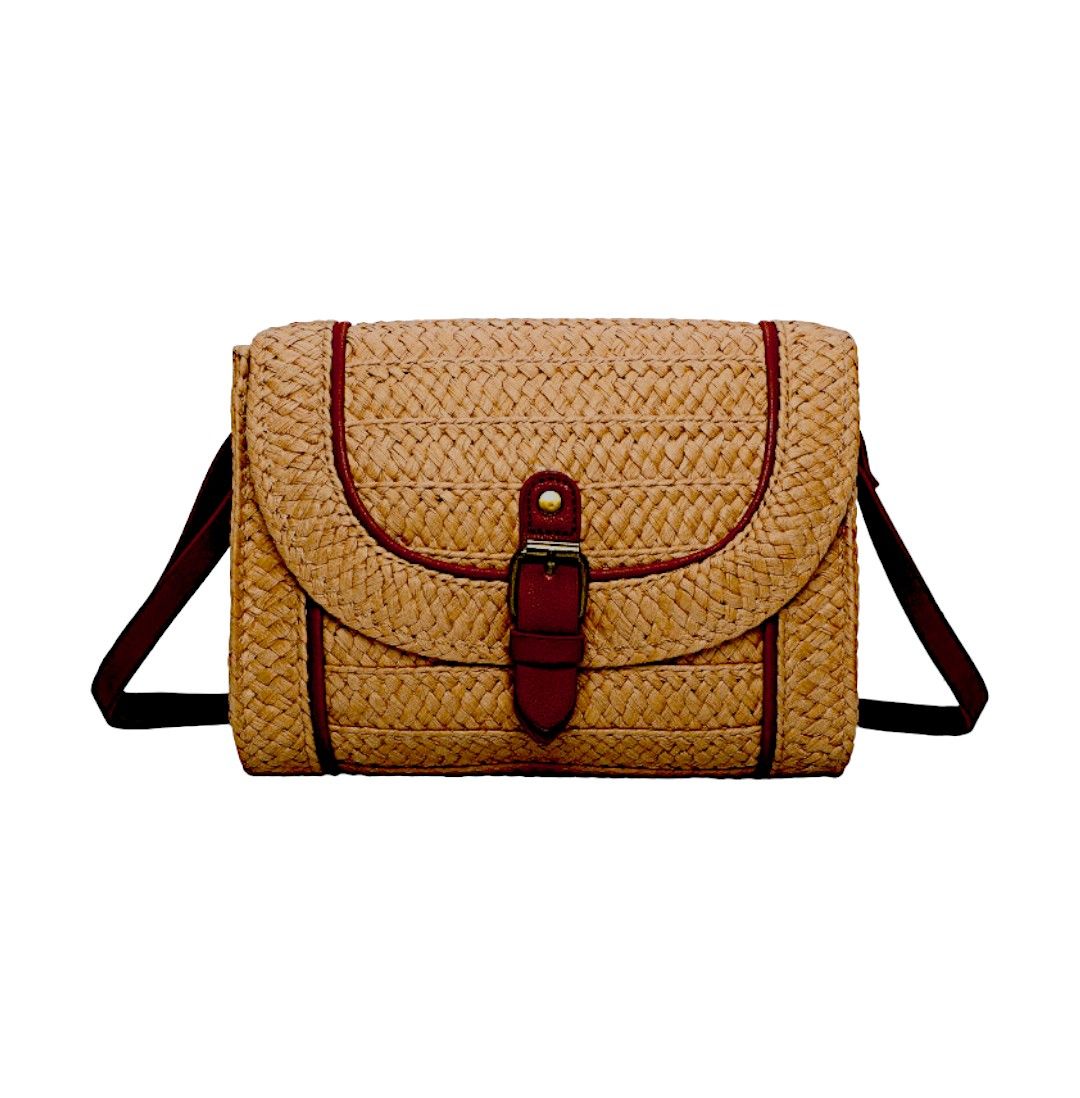 Bandolera de rafia Nat