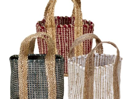 Bolso yute y algodón 
