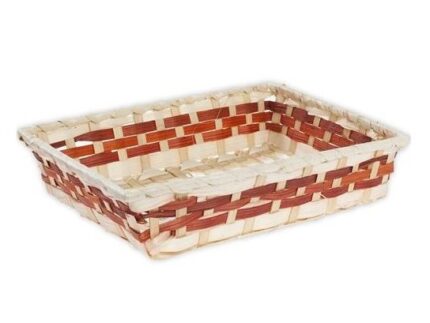 Panera bamboo  rectangular  cenefa mediano Marron