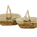 Cesta de enea con asas