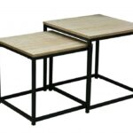 Mesita Estructura Visible S/2 40x40x40cm