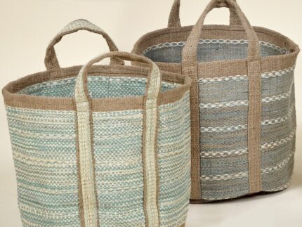 Cesta yute Azul