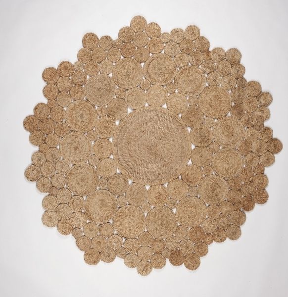 9f7979e0-358c-4f00-b53a-093f01269f52.jpg Alfombra yute Redonda 90 Ø Cm - Imagen 1