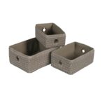 Cesto ojales Gris M 25.5x18x11