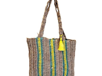 Bolso jute Nupur Tejido Verde 33cm
