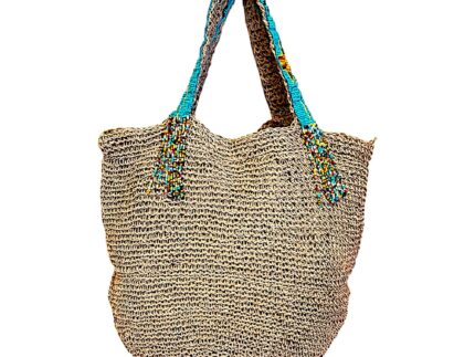 Bolso jute Nupur Trensado Y Cuentas 33cm