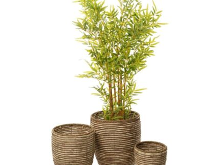 Macetero fibra natural M