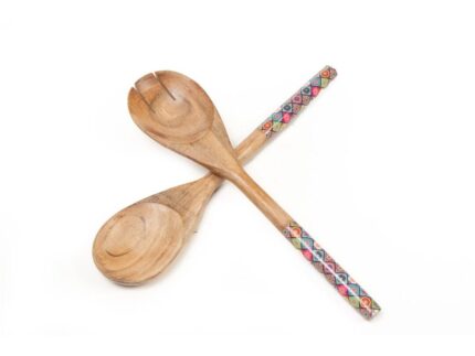 Set cubertos madera Etno 2pc