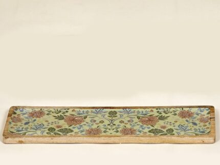 Bandeja Flores Beige 50x15cm