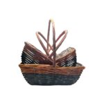 Cesta mimbre Bicolor