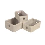 Cesto ojales Blanco G 25.5x18x11