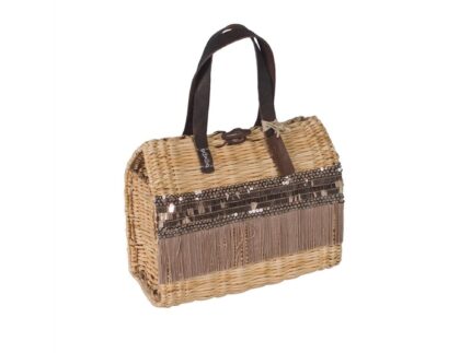 Bolso Portu Junco Pailletes 27x12x20
