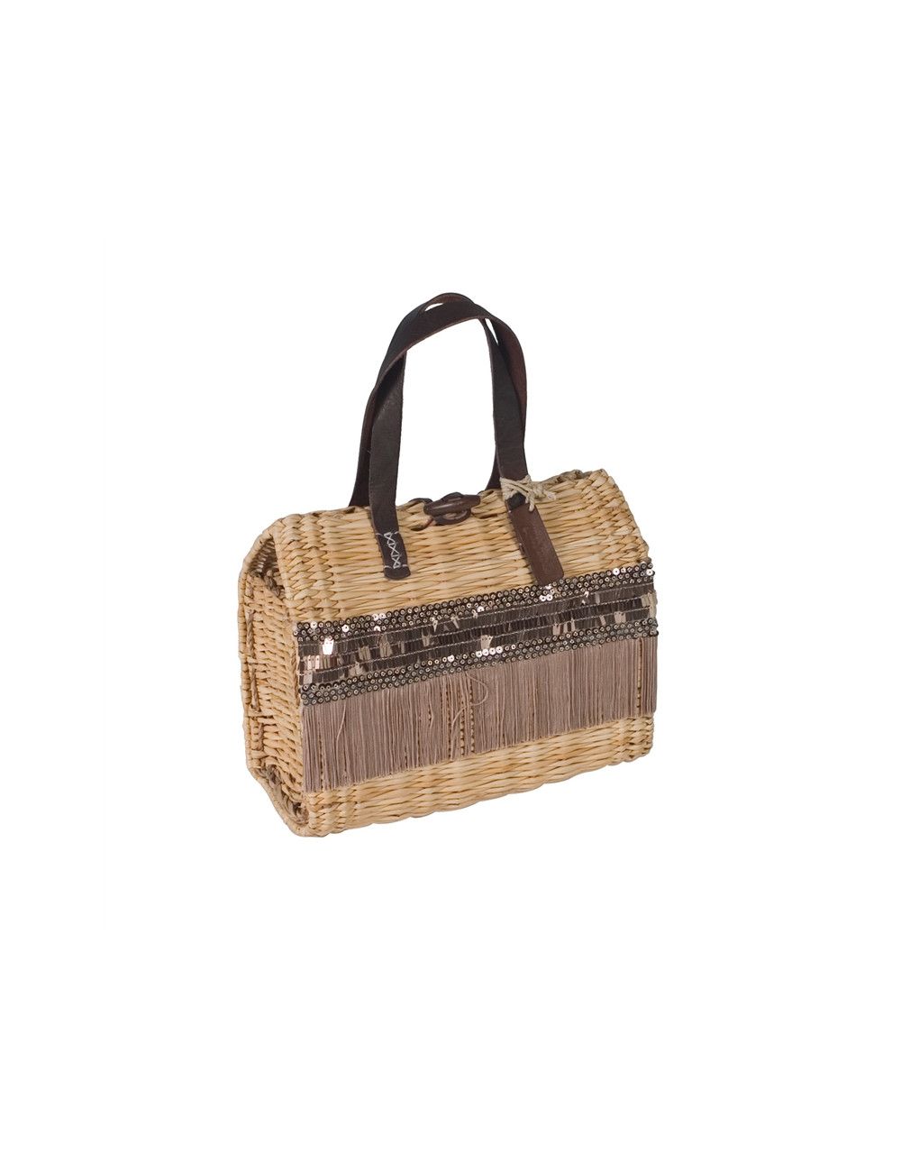 Bolso Portu Junco Pailletes 27x12x20