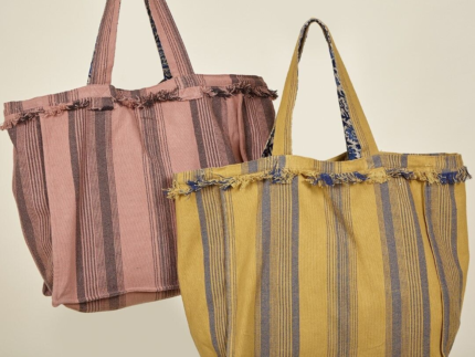 Bolso Capri  Rayas Rosa