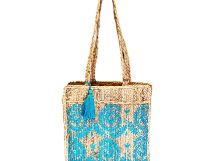 Bolso jute Pisley Azur 40x36cm
