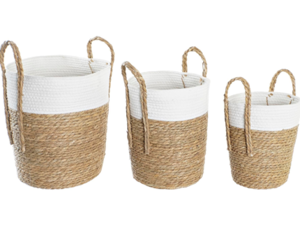 Cesto seagrass/algodon Mediano