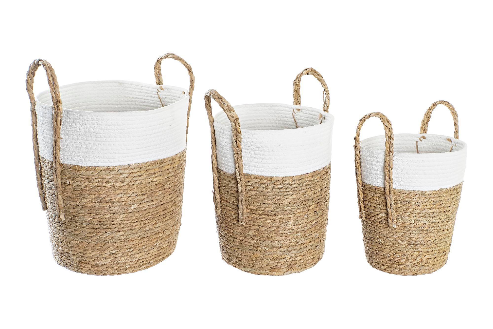 Cesto seagrass/algodon Mediano