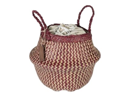 Capazo Rdo.zig-zag Rojo S 23x23