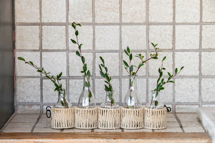 Jarron Set 5 Cristal fibra