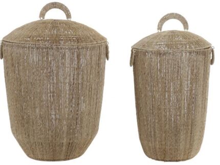 Cesta jute metal G