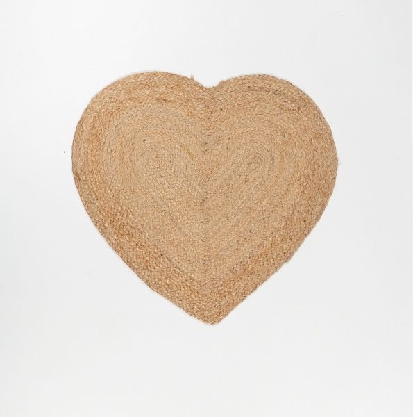 Alfombra yute Corazon - Imagen 1