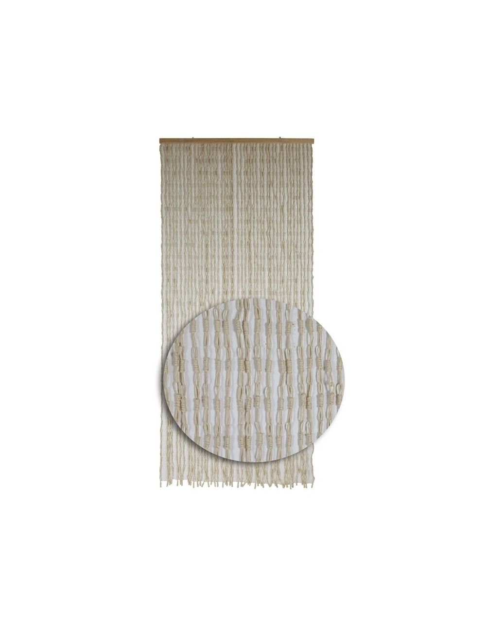 Cortina nudos Beige 90x200