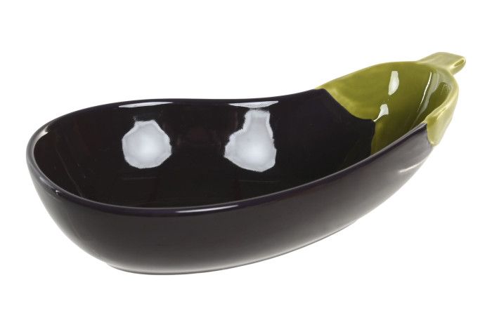 Bol Berenjena ceramica artesanal