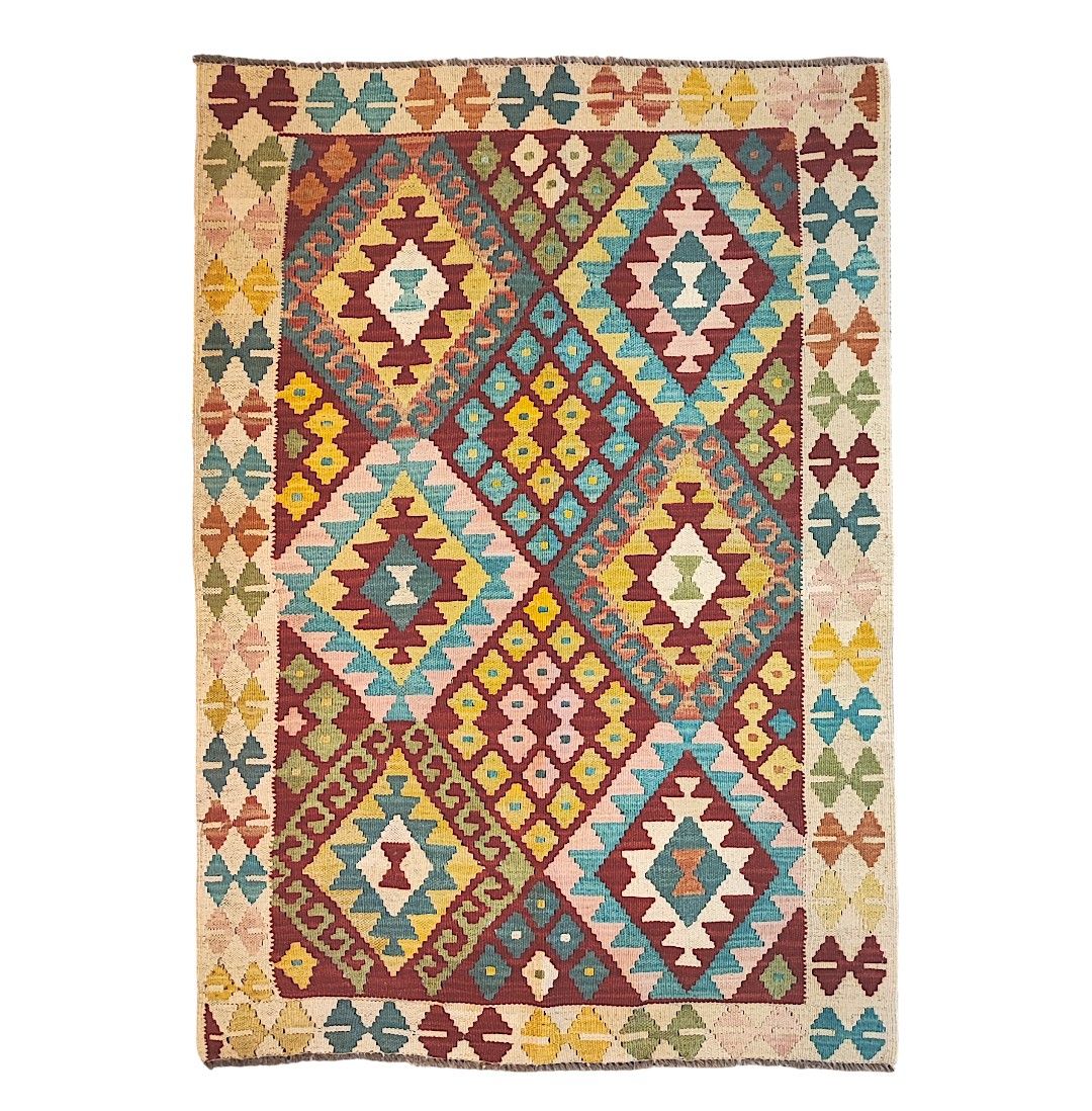 Alfombra Kilim Maimana 0,91x1,28 M