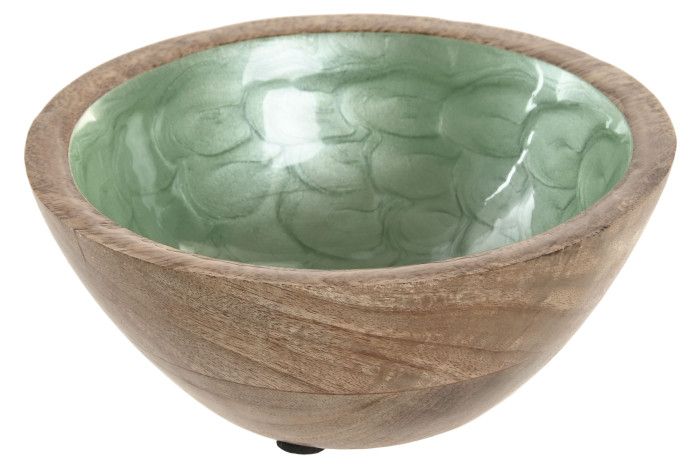 Bol madera Verde
